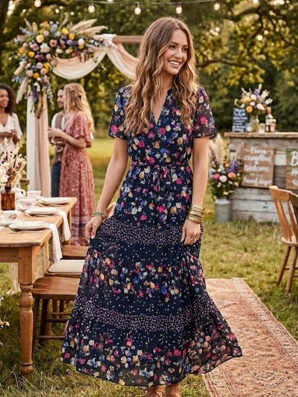 Lauren Ralph Lauren LRL Floral Maxi Dress Size 10
